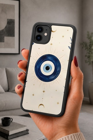 İphone 11 Uyumlu Evileye Desenli Kamera Korumalı Darbelere Dayanıklı Kılıf 1246-evileye-iphone11