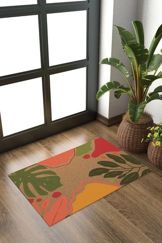 Decovetro Kapı Önü Halı Paspas Yaprak Desenli 40 X 60 Cm Genel