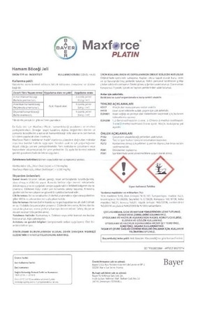 Maxforce Platin Hamamböceği Ve Kalorifer Böceği Jeli Kokusuz 20gr. 1 Adet Şubat/2027