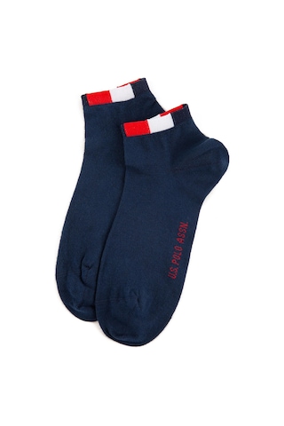 U.S. Polo Assn. Erkek 2'li Patik Çorap lacivert