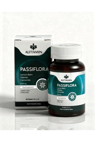 Passiflora Lemon Balm Valerian 1000 Mg 60 Kapsül