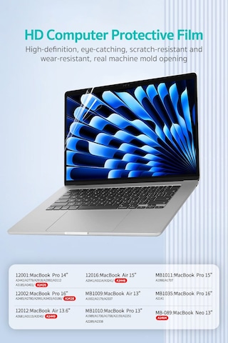 MacBook Pro 14 İnç Uyumlu M1 Pro Nano Hd Şeffaf Ekran Koruyucu Film