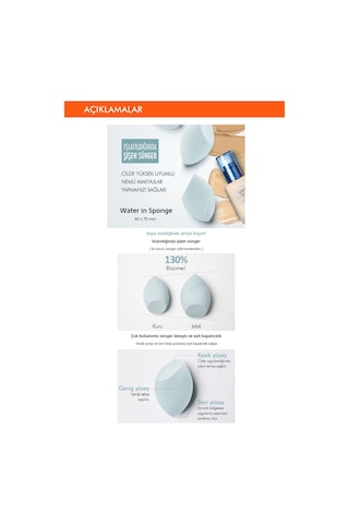 Missha Water In Sponge Islak Kullanılabilen Makyaj Süngeri