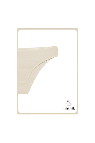 Mistirik Taranto Model Fitilli Pamuklu Slip Esnek Komforlu Hava Alan Külot Ten Renk