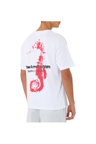 New Era Erkek Denizatı Baskılı Tişört Regular Fit S-xl Beyaz