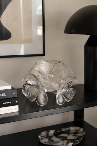 Lüks El Yapımı Kristal Cam Çiçek Dekoratif Obje El Kesmesi Kristal Top Detaylı