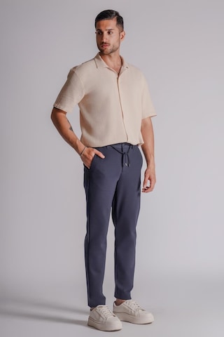Braccas Erkek Yandan Cepli Beli Lastikli Relaxed Fit Chino Pantolon Lacivert Lacivert