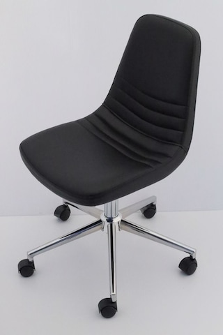 Parker Siyah Deri Ofis Çalışma Sandalyesi