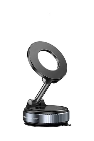 Kilifone - Telefon Tutucu K007 Pro 360 Derece Dönebilen Vakum Özellikli Magnetik Telefon Tutucu - Siyah - T36975 Siyah