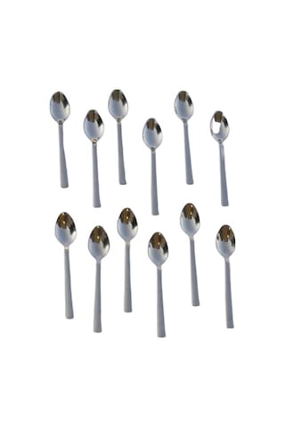 12 Adet   Çay  Kaşığı Metal