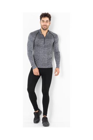 Miofit Erkek Ultimate Fermuar Yakalı Uzun Kollu Dikişsiz Spor Tiş