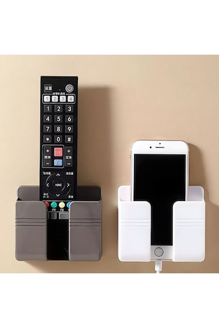 Çok Amaçlı Duvara Monte Telefon Şarj Ve Kumanda Standı - Fc924 Beyaz