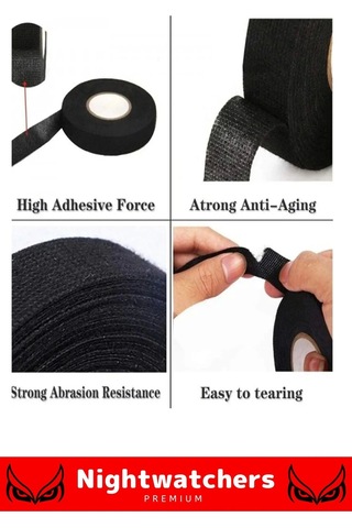 Deluxe Isıya Dayanıklı Aşınma Direnci Kalıntı Bırakmayan Alev Geciktirici 10mt Yalıtım Bant 10 Adet