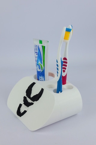 Venom - Dekoratif Diş Fırçalık Beyaz