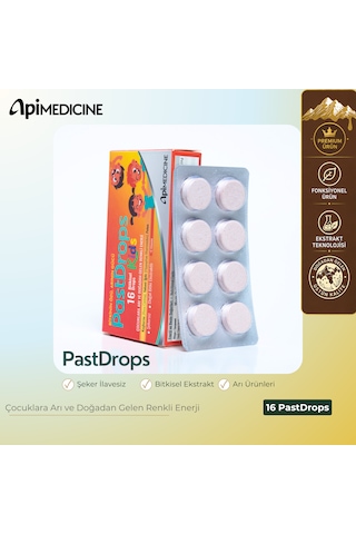 Apimedicine Pastdrops Kids Çocuklar İçin Şekersiz Bitkisel Drops
