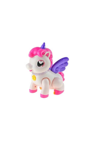 Işıklı Sesli Oyuncak Unicorn Boynuzlu At Pilli Hareketli 20 Cm
