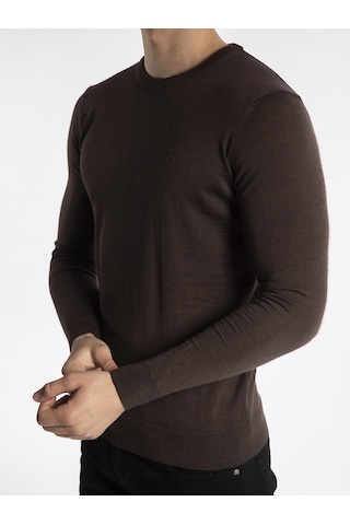 Trussardi Trussardı Erkek Kazak TRRD003626 Kahverengi