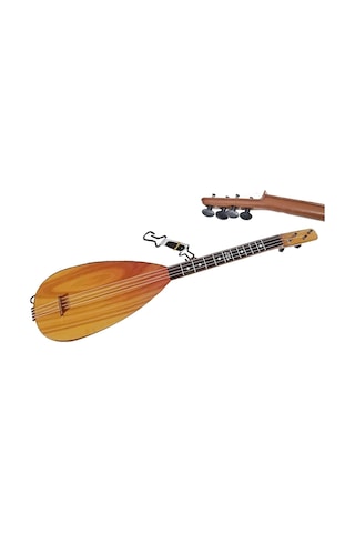 Saz Bağlama Eğitici Ve Öğretici 4 Telli 56x13x10cm Oyuncak Saz