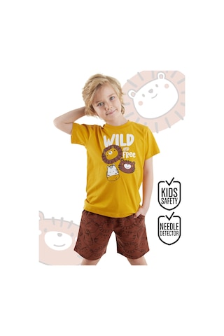 Wild Erkek Çocuk Yazlık T-shirt Şort Takım