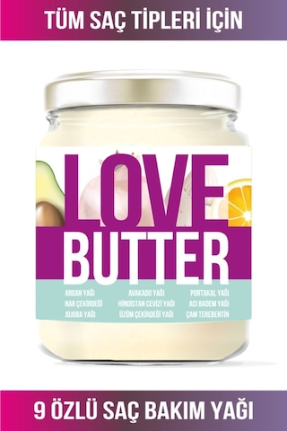 Love Butter Saç Bakım Yağı Saç Besleyici ve Saç Maskesi 190 ML