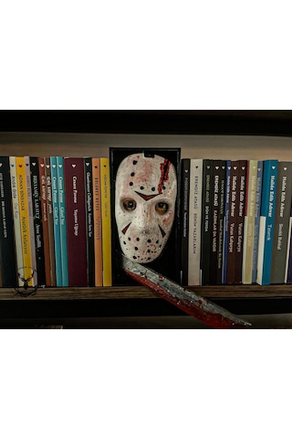 Hayatvesanat 13.cuma / Jason Voorhes / Kitaplık Figürü / Kitap Tutucu / Kolleksiyon / Hediye / 21 Cm