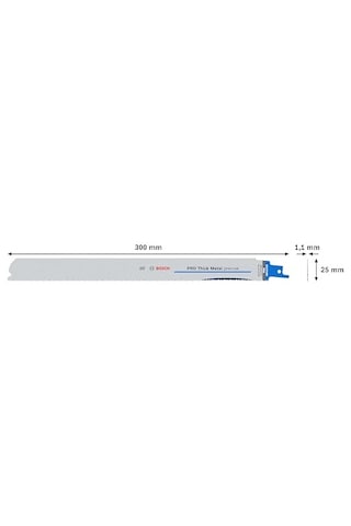 5x Pro Thick Metal S1237hbf Hassas Panter Testere Bıçağı Metal Borular Ve Profiller, Demir İçermeyen Metaller, Uz