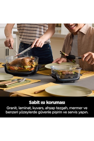 Ninja Crispi 4-In-1 Taşınabilir Cam Hazneli Pişirme Sistemi