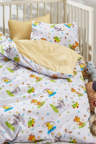 Bonjardinhome Tavşan Desenli Dijital Baskı Bebek Nevresim Takımı
