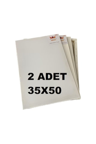 MorAnka Tuval 2'li 35*50 Çift Astarlı Arkadan Zımbalı Tuval