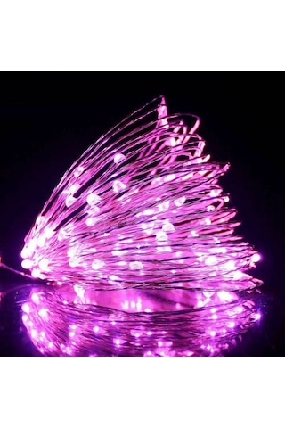 10 Metre Pembe Pilli Led Işık Canlı Pembe Işık Ip65su Geçirmez Sevgililer Gününe Özel Pembe Led Işık Pembe
