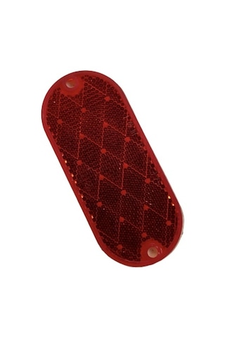 Kırmızı Vidalı & Yapıştırma  Oval Reflektör Made In Usa