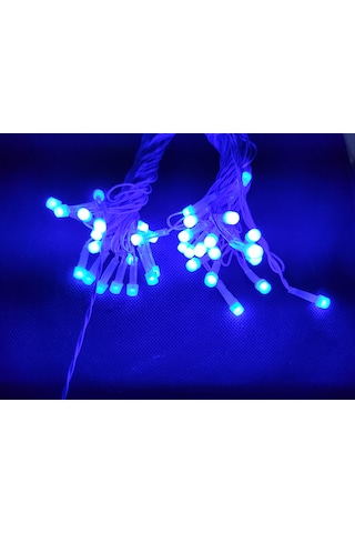 Mavi 10 Metre Led Işık 220volt Dekor Ledi - Yılbaşı Ağacı Ledi Mavi