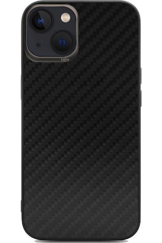 Kajsa Apple Uyumlu iPhone 13 Kılıf Kajsa Carbon Fiber Collection Arka Kapak ZORE-220038