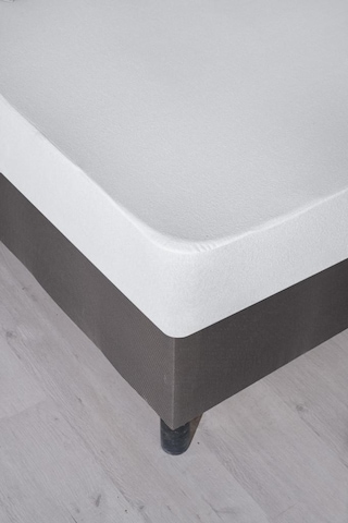 Alez Pamuklu Fitted Yatak Koruyucu 160 200 Cm Beyaz