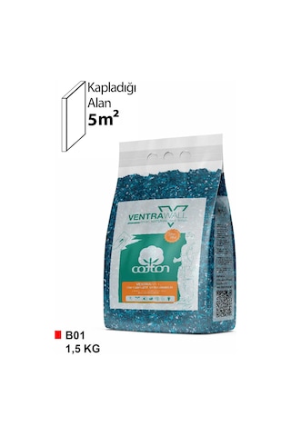 Ventrawall Canlı Sıva Duvar Boyası Mavi wB01-S