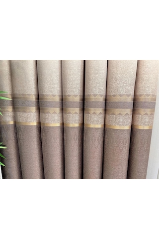 Nivemeshome Damla Ft614337 V-5202 Vizon 1/3 Sık Pileli Fon Perde Apm Vizon