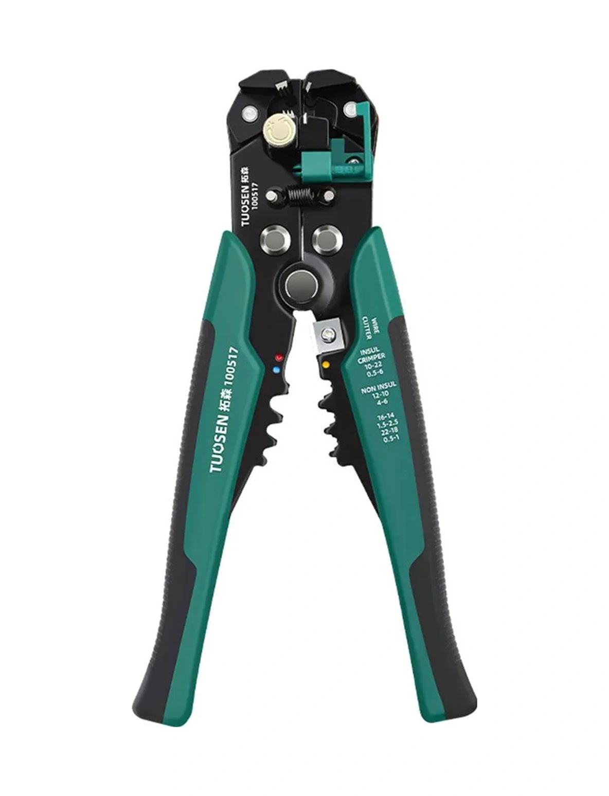 Youtek 0.5-6mm² Otomatik Kablon Ayağı Açıcı - 3'ü 1 Arada Kırıcı, Stripper Ve Presley Elektrikçi Gereci