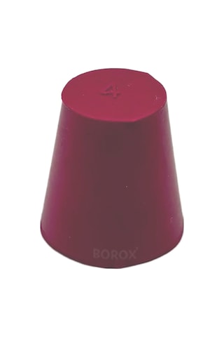 Borox Kauçuk Tıpa No.4 15 x 21 x 22 MM NS19/26 5 Adet