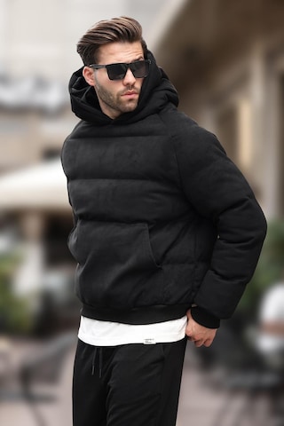 Madmext Siyah Kapüşonlu Erkek Şişme Mont 7235-siyah Siyah