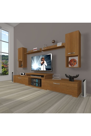 Decoraktiv Flex 5da Slm Tv Ünitesi Tv Sehpası Ceviz