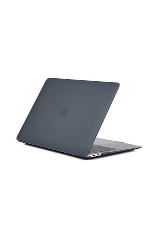 Apple Uyumlu MacBook 13.3' New Pro Zore Msoft Kristal Kapak Siyah