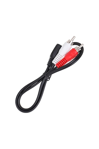 3.5Mm Dişi 2 Rca Erkek Stereo Ses Kablosu 1.5 Metre