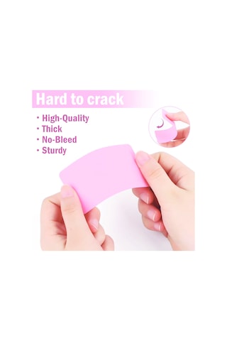 Boş Kelime Kartları 5x8 Cm - 50 Adet Oval Kenarlı Tabu & Not Kartları - Mavi Çok Renkli