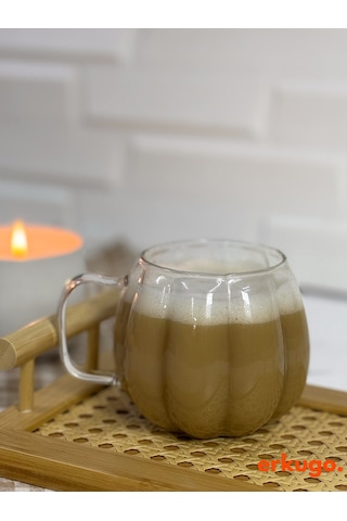 Borosilikat Sunum Bardağı, Kahve Bardağı, Meşrubat Bardağı, Isı Dayanıklı Kulplu Bardak 450 Ml Civelek