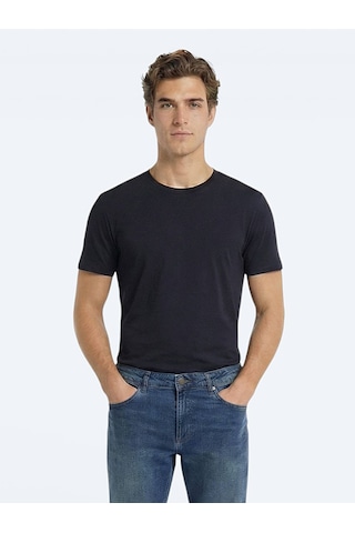 Kip Çok Renkli 1 Düz %100 Pamuk T-shirt Renkli