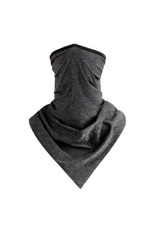Ranyeek Yazın Serinletici Buz İpeği Boyunluk: Uv Koruma, Toz Ve Damlacık Önleyici, Çok Amaçlı Spor Aksesuarı - Koyu Gri Koyu Gri
