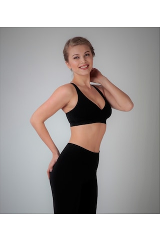 Shonadae Shonadae Kruvaze Sporcu&Emzirme Sütyeni (257594254) Siyah