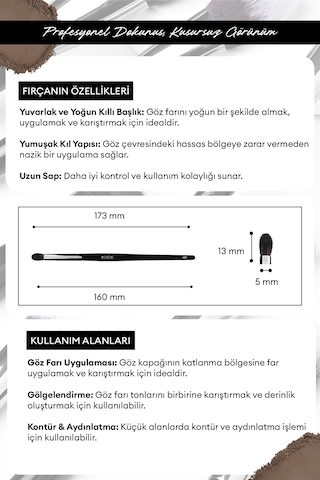 Far Karıştırma Fırçası Cre'ars Tapered Blending Brush 129