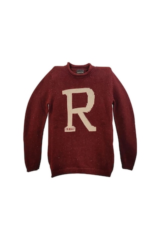 Harry Potter Ron Weasley Kazak Lisanslı Bordo R Harfli Unisex Koleksiyon Ürün - Xs Beden