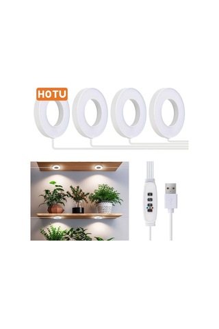 Willowhaven Hotu 4 Head Led Dekoratif Işık Usb Bağlantılı Zamanlayıcı Kırmızı Mavi Beyaz Işık Ayarı Füme